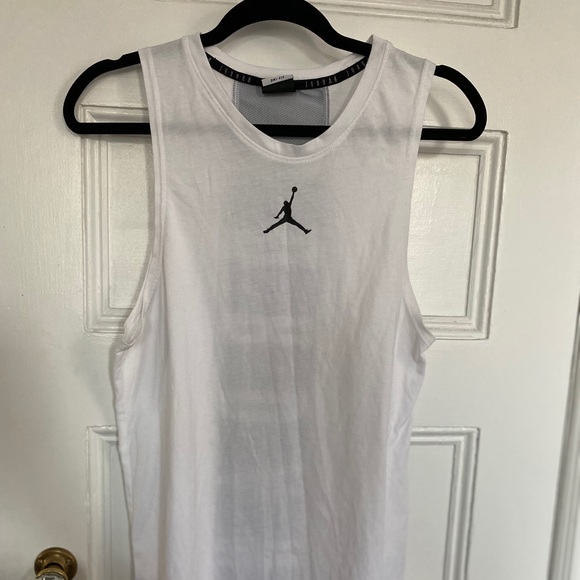 jordan white tank top